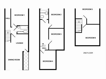 Roomgo UK - Double Room – £110/week, 6-Bed House Share (L7), Kensington - £480 pcm