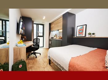 Roomgo UK - All-Inclusive Vita Student Classic Studio – Park Place, Cardiff (Students Only), Cardiff - £1,174 pcm