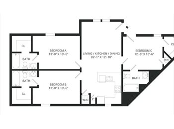 Roomgo US - Reletting Bedroom, United States - $1,095 pm