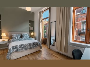 Appartager BE - Chambre Privée Lumineuse avec SDB Coliving Parc Josaphat, Schaerbeek Schaarbeek - 625 € pm