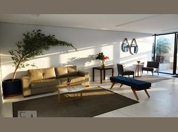 Roomgo BR - Quarto mobiliado - Jardim Goiás - Apto excelente, Goiânia - R$ 2.100 Por mês