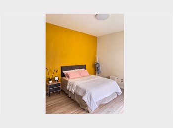 Roomgo MX - Amplia y luminosa habitación con baño propio, Cuauhtémoc - MX$12,500 por mes
