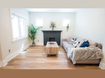 Roomgo CA - Bright Furnished Bedroom + Private Office | Newly Renovated | $1,150 All-Inclusive | Near Eglinton W, Toronto - $1,150 pcm