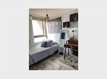 CompartoDepto CL - Dormitorio con baño privado, TV y WIFI | Ñuñoa, Macul - CH$370.000 por mes