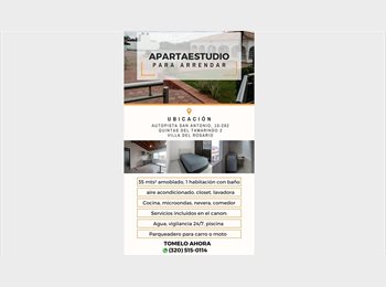 CompartoApto CO - Apartaestudio Moderno con Piscina | Aire Acondicionado | Parqueadero, Villa del Rosario - COP$ 1.050.000 por mes