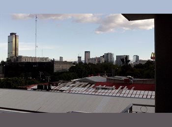 Roomgo MX - Agradable cuarto, muy buena luz y vista, edificio y roomies tranquilos, Cuauhtémoc - MX$6,250 por mes
