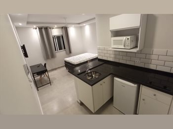 Roomgo BR - STUDIOS MOBILIADOS - CHÁCARA SANTO ANTÔNIO, Santo Amaro - R$ 2.100 Por mês