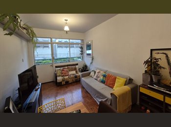 Roomgo BR - Quarto de casal mobiliado em ótimo apto próximo a av paulista com a brigadeiro, com varanda e enorme, Bela Vista - R$ 2.600 Por mês