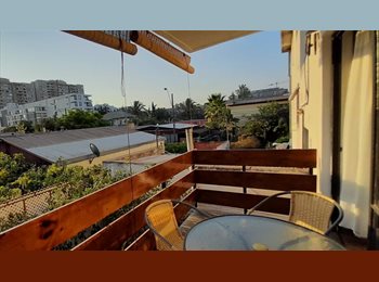 CompartoDepto CL - Habitación en Ñuñoa en departamento amplio (cerca del portal Ñuñoa), Ñuñoa - CH$280.000 por mes