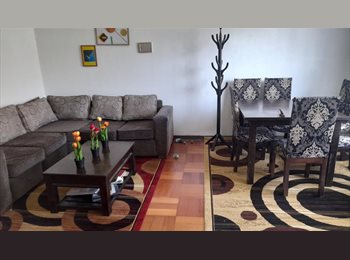CompartoDepto CL - dormitorio individual amoblado con baño, Ñuñoa - CH$200.000 por mes