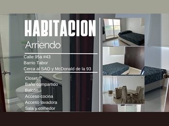 CompartoApto CO - Habitación tabor Barranquilla, Barranquilla - COP$ 1.000.000 por mes