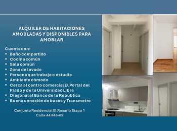 CompartoApto CO - Alquiler de habitaciones amobladas y para amoblar a su gusto, Barranquilla - COP$ 620.000 por mes