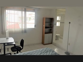 Roomgo MX - Habitación Baño privado dentro de exclusivo departamento en fracc. privado a 1 cuadra de Mundo E, Tlalnepantla - MX$6,000 por mes