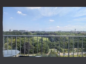 Appartager BE - Ensuite room in tower in Schaerbeek, Parc Josaphat, Schaerbeek Schaarbeek - 651 € pm