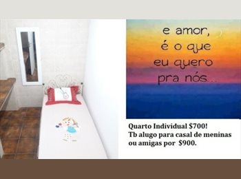 Roomgo BR - Alugo Quartos Individuais, Só P/Moças, Px Metrô Penha! Temos Vg Garagem e Aceitamos Bichanos!, Penha - R$ 850 Por mês