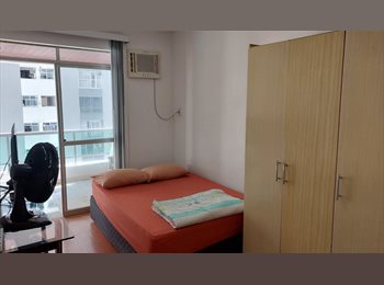 Roomgo BR - Suíte-Master na Barra da Tijuca, Itanhangá - R$ 2.500 Por mês