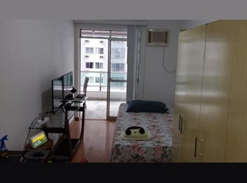 Roomgo BR - Suíte-Master na Barra da Tijuca, Itanhangá - R$ 2.500 Por mês