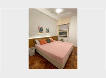 Roomgo BR - Quarto com vista floresta ao lado do metrô e da lagoa, Copacabana - R$ 3.000 Por mês