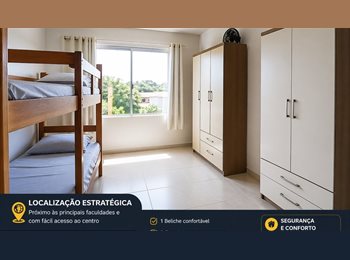 Roomgo BR - Quarto compartilhado ou Individual, Campo Grande - R$ 750 Por mês