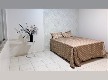 Roomgo BR - Quarto com closet e banheiro, em condomínio fechado horizontal, Goiânia - R$ 2.000 Por mês