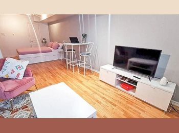 Roomgo CH - Charmant studio meublé Rue Kléberg - 30m2 - 800 CHF CC/mois - Disponible en sous-location, Genève - 800 CHF / Mois