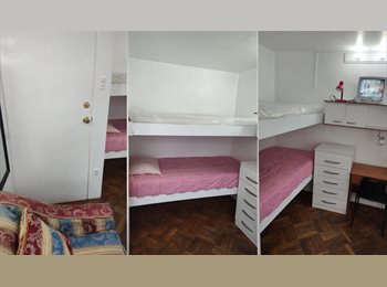 CompartoDepto CL - Pieza opciones individual o doble (camarote) barrio parque bustamante metro baquedano, Santiago Centro - CH$180.000 por mes