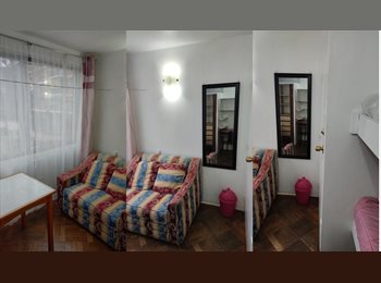 CompartoDepto CL - Pieza opciones individual o doble (camarote) barrio parque bustamante metro baquedano, Santiago Centro - CH$180.000 por mes