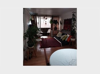 CompartoDepto CL - Arriendo 1 Dormitorio, cama 1 1/2 plaza, mas baño privado. Hay 2 gatas en el departamento..., Ñuñoa - CH$350.000 por mes