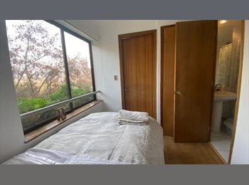 CompartoDepto CL - dormitorio en suite ,  luminoso fresco ,  muy privado con o sin  estacionamiento, Vitacura - CH$390.000 por mes