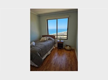 CompartoDepto CL - Dormitorio simple con baño privado - Mar Adriatico, Viña del Mar - CH$535.000 por mes