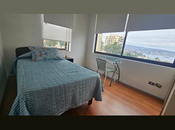 CompartoDepto CL - Habitación disponible vista al mar en Recreo céntrico, Viña del Mar - CH$290.000 por mes