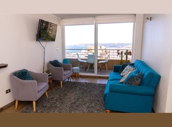 CompartoDepto CL - Pieza en departamento nuevo a pasos Agua Santa, Viña del Mar - CH$220 por mes