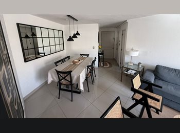 CompartoDepto CL - Se arrienda pieza con baño privado – Depto amplio, excelente ubicación, Providencia - CH$450.000 por mes