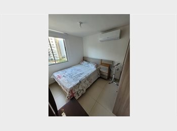 CompartoApto CO - Se arrienda habitación en Paraíso, amoblada, con baño social privado y aire acondicionado, Barranquilla - COP$ 1.100.000 por mes