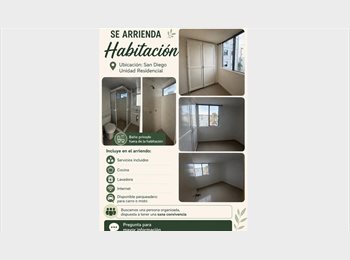 CompartoApto CO - ARRIENDA HABITACIÓN, SAN DIEGO, MEDELLIN,  AMOBLADA O SIN AMOBLAR, Medellín - COP$ 1.100.000 por mes