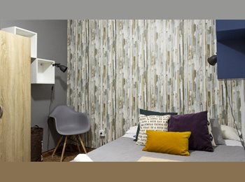 Roomgo ES - RH3-R2 Habitación moderna y recién reformada, Eixample - 880 € por mes