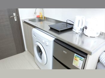 Roomgo HK - Furnished Studio Walk to Olympic & Mongkok MTRs, Tai Kok Tsui - HKD8,050 pcm