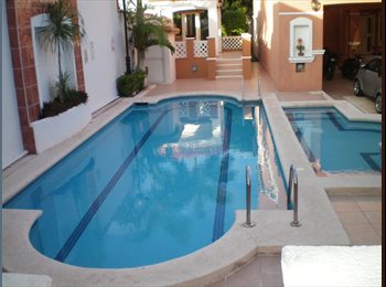 Roomgo MX - rento hab.zona exclusiva de cancun,todos los serv., Cancún - MX$7,000 por mes