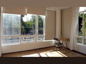 Roomgo MX - Cuarto muy luminoso en Colonia Roma, Cuauhtémoc - MX$6,700 por mes