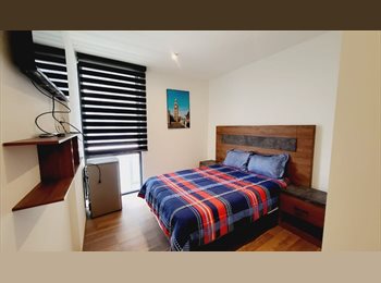 Roomgo MX - HABITACIÓN AMUEBLADA CON TODOS LOS SERVICIOS Y BAÑO PRIVADO (ROMMIE), Cuauhtémoc - MX$10,500 por mes