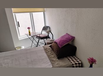 Roomgo MX - 5,250 Cuarto Amueblado y Con Todos Los Servicios (Incluso Lavadora) cerca del WTC, Cuauhtémoc - MX$5,250 por mes