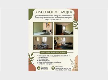 Roomgo MX - Renta cuarto para mujer, Zapopan - MX$3,500 por mes