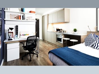 Roomgo UK - Tenancy Takeover 2026-27 Studio Apt. Newcastle Upon Tyne, Princess Square - £1,032 pcm