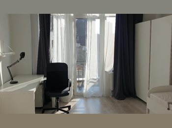 Appartager BE - Grande chambre en colocation, très calme et lumineuse, avec balcon-terrasse, Etterbeek - 635 € pm