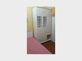 Roomgo BR - QUARTO INDIVIDUAL SÓ MOÇA AMBIENTE FAMILIAR NA BARRA FUNDA / SP, Santa Cecilia - R$ 1.450 Por mês