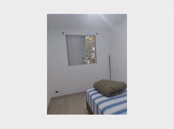 Roomgo BR - Aluga-se  quartos  em apto  mobiliado,  condomínio fechado com  porteiros  24 horas a disposição ao , Santo Amaro - R$ 1.200 Por mês