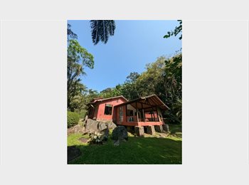 Roomgo BR - Co-living feminino em casa na floresta em Vargem Grande-RJ, Vargem Grande - R$ 1.800 Por mês