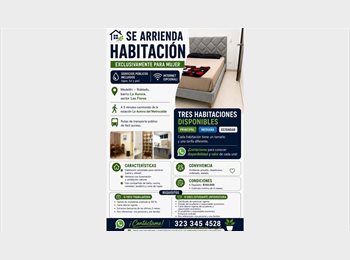 CompartoApto CO - Habitación amoblada para mujer en Medellín Robledo – La Aurora, Medellín - COP$ 630.000 por mes