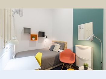 Roomgo ES - RH8A-R9 ¡Habitación doble en un piso recién reformado en Gracia!, Gràcia - 880 € por mes