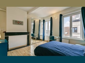Appartager BE - 27m2 Room/chambre Private Bathroom Flagey, Ixelles-Elsene - 715 € pm